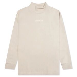 Fear of God Essentials Beige High Neck Sweatshirt